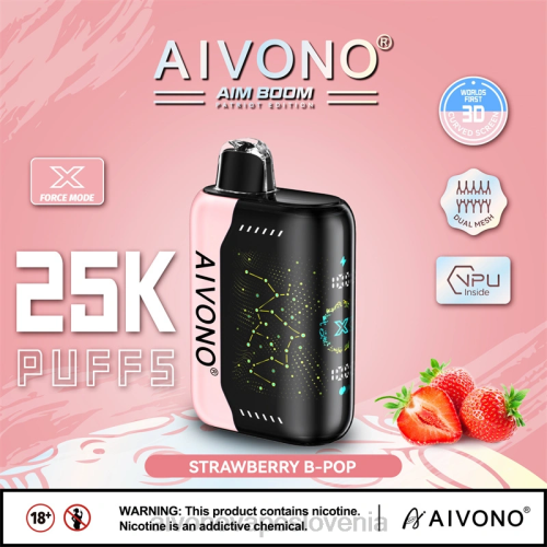 Aivono AIM BOOM 25000 jagodni b-pop 4J4F352 - Aivono Vape Slovenia