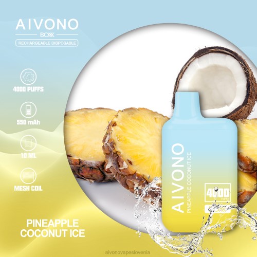Aivono AIM BOXX 4000 ananasov kokosov led 4J4F222 - Aivono Vape Slovenia