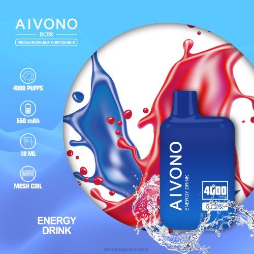 Aivono AIM BOXX 4000 energijska pijača 4J4F225 - Aivono Vape Review Slovenia