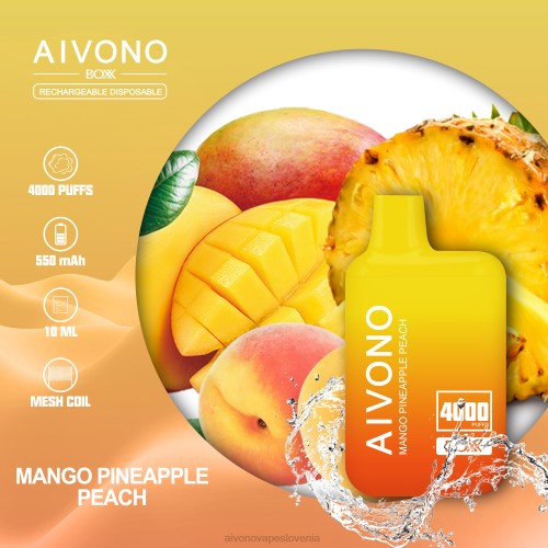 Aivono AIM BOXX 4000 mango ananas breskev 4J4F219 - Aivono Vape Review