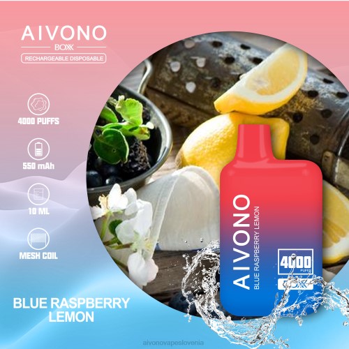 Aivono AIM BOXX 4000 modra malina limona 4J4F217 - Aivono Vape Slovenia