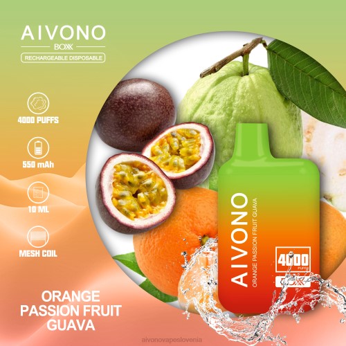 Aivono AIM BOXX 4000 pomarančna pasijonka guava 4J4F212 - Aivono Vape Slovenia