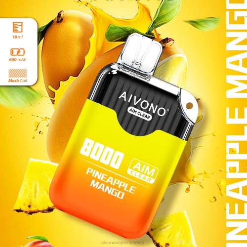 Aivono AIM CLEAR 8000 ananas mango 4J4F209 - Aivono Vape Review