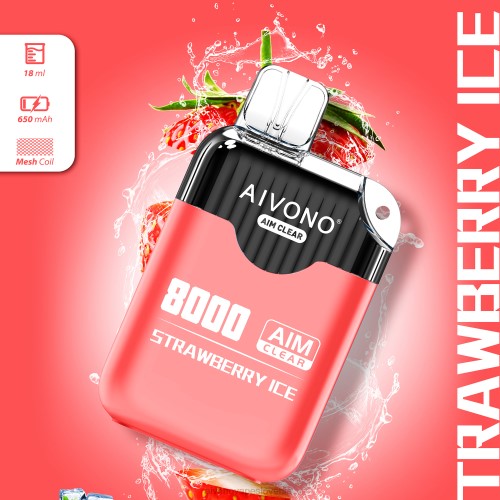 Aivono AIM CLEAR 8000 jagodni led 4J4F205 - Aivono Vape Review Slovenia