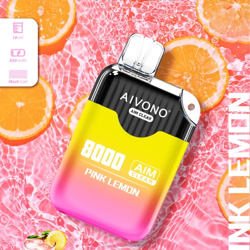 Aivono AIM CLEAR 8000 roza limona 4J4F211 - Aivono Vape Price