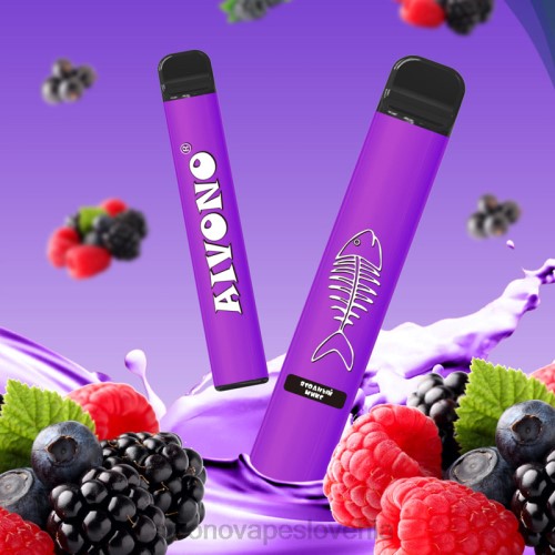 Aivono AIM FISHBONE 600 mešano jagodičje 4J4F285 - Aivono Vape Review Slovenia
