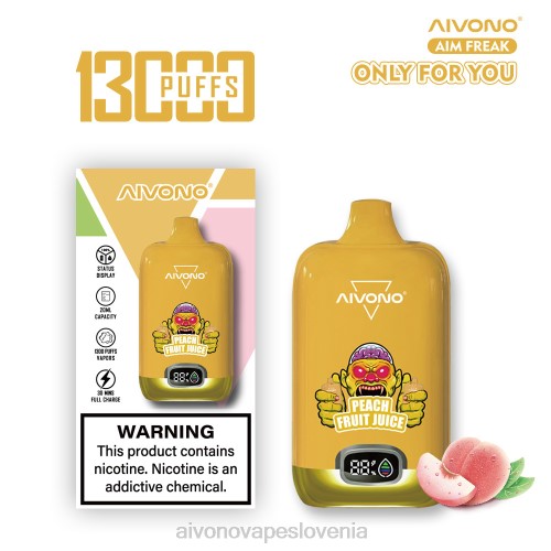 Aivono AIM FREAK 13000 breskov sadni sok 4J4F245 - Aivono Vape Review Slovenia