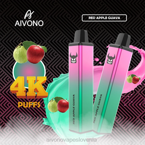 Aivono AIM FREAK 4000 rdeče jabolko guava 4J4F257 - Aivono Vape Slovenia