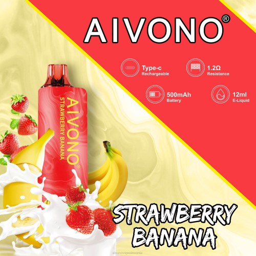 Aivono AIM GUN 7000 jagodna banana 4J4F107 - Aivono Vape Slovenia