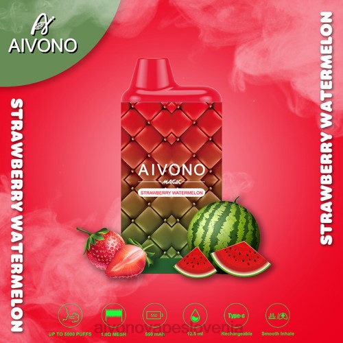 Aivono AIM MAGIC 5800 cigaretnih škatlic jagodna lubenica 4J4F99 - Aivono Vape Review