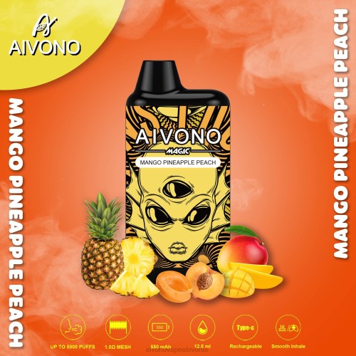 Aivono AIM MAGIC 5800 cigaretnih škatlic mango ananas breskev 4J4F88 - Aivono Slovenia