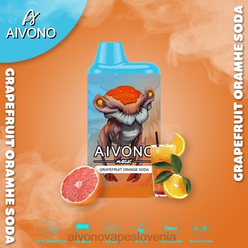 Aivono AIM MAGIC 5800 cigaretnih škatlic soda grenivke in pomaranče 4J4F101 - Aivono Vape Price
