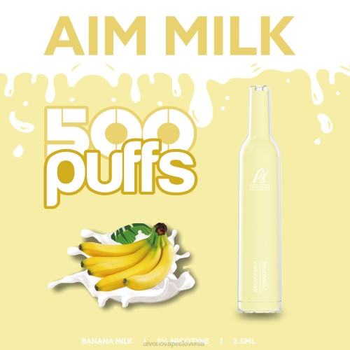 Aivono AIM MILK 500 bananino mleko 4J4F275 - Aivono Vape Review Slovenia