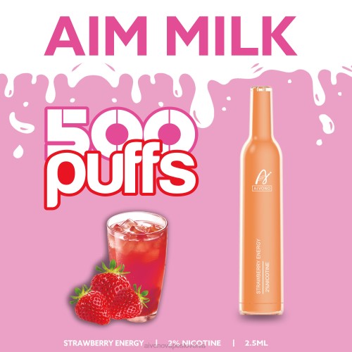 Aivono AIM MILK 500 jagodna energija 4J4F266 - Aivono Vape Price
