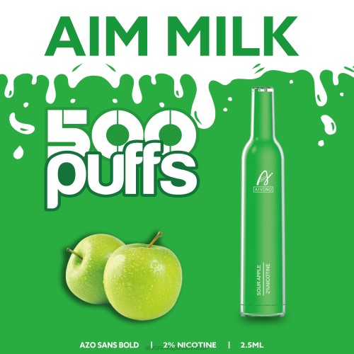 Aivono AIM MILK 500 kislo jabolko 4J4F267 - Aivono Vape Slovenia