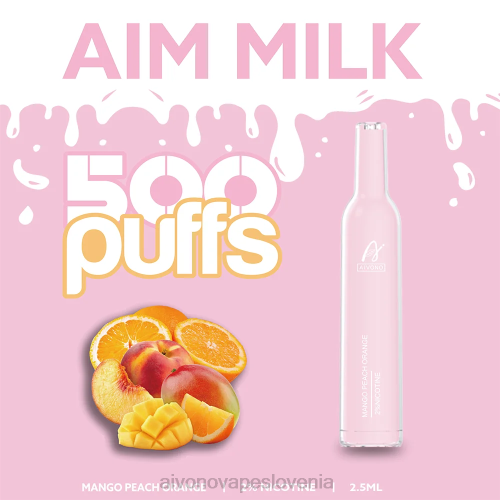 Aivono AIM MILK 500 mango breskev pomaranča 4J4F269 - Aivono Vape Review