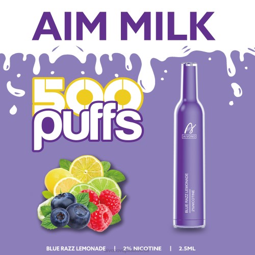 Aivono AIM MILK 500 modra razz limonada 4J4F264 - Aivono Vape Review