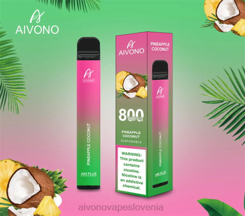 Aivono AIM PLUS 800 ananas kokos 4J4F200 - Aivono Vape Review Slovenia