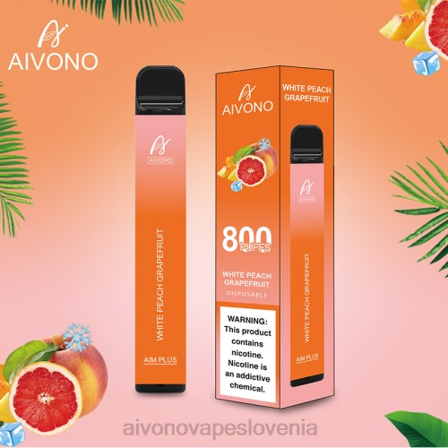 Aivono AIM PLUS 800 bela breskev grenivka 4J4F199 - Aivono Vape Review