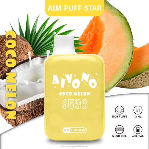 Aivono AIM PUFF STAR 6500 cocomelon 4J4F297 - Aivono Vape Slovenia