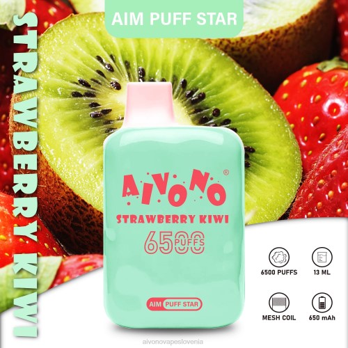 Aivono AIM PUFF STAR 6500 jagodni kivi 4J4F294 - Aivono Vape Review
