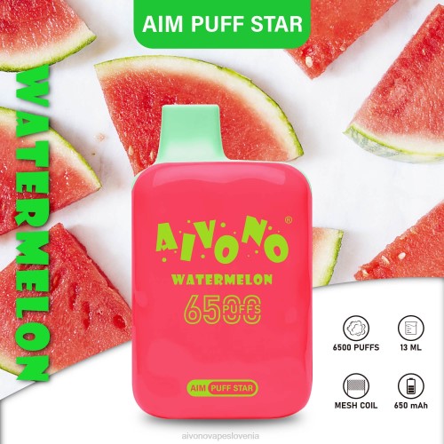 Aivono AIM PUFF STAR 6500 lubenica 4J4F291 - Aivono Vape Price