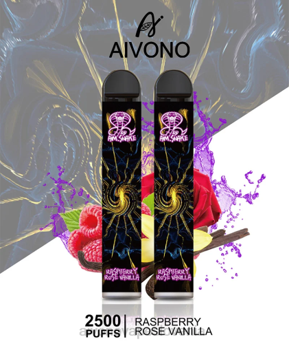 Aivono AIM SNAKE 2500 malina vrtnica vanilija 4J4F317 - Aivono Vape Slovenia