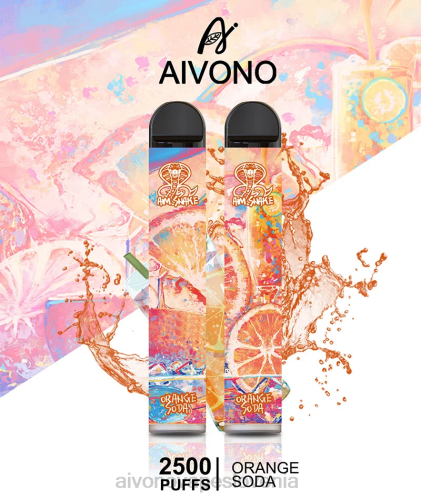 Aivono AIM SNAKE 2500 pomarančna soda 4J4F314 - Aivono Vape Review