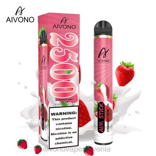 Aivono AIM STICK 2500 jagodna krema 4J4F155 - Aivono Vape Review Slovenia