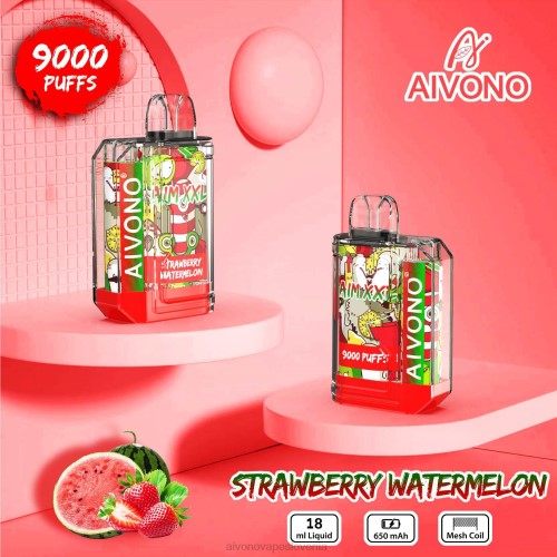Aivono AIM XXL 9000 prozorna nalepka za usta jagodna lubenica 4J4F53 - Aivono Slovenia