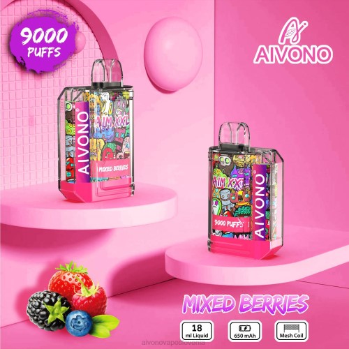 Aivono AIM XXL 9000 prozorna nalepka za usta mešano jagodičje 4J4F51 - Aivono Vape Price