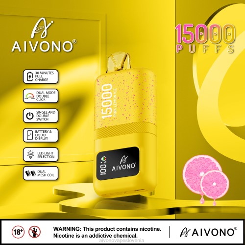 Aivono AIM magic 15000 roza limonin led 4J4F61 - Aivono Vape Price