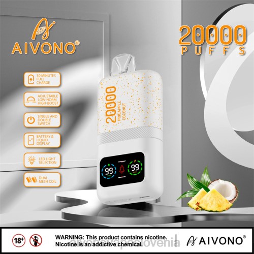 Aivono AIM magic 20000 ananasov kokosov led 4J4F76 - Aivono Vape Price