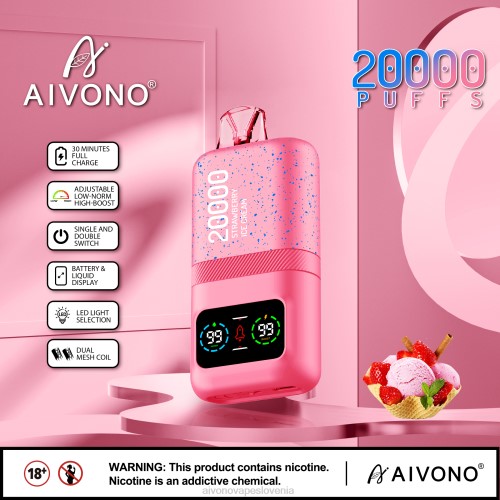 Aivono AIM magic 20000 jagodni sladoled 4J4F80 - Aivono Vape Review Slovenia