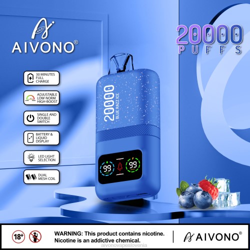 Aivono AIM magic 20000 modri razz led 4J4F79 - Aivono Vape Review