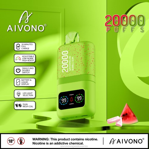 Aivono AIM magic 20000 žvečilni gumi iz lubenice 4J4F82 - Aivono Vape Slovenia