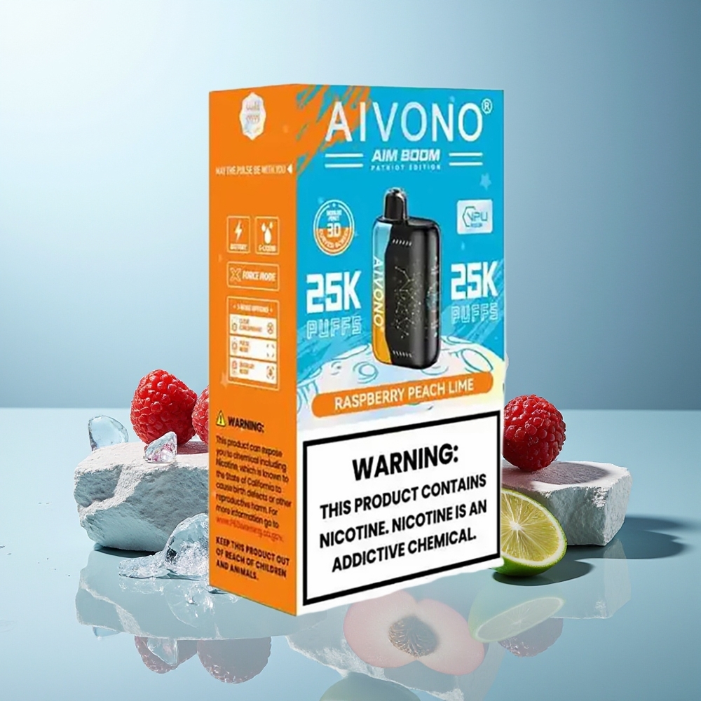 Aivono Aim Boom 25000 Puffov Malina Breskev Limeta 650mAh