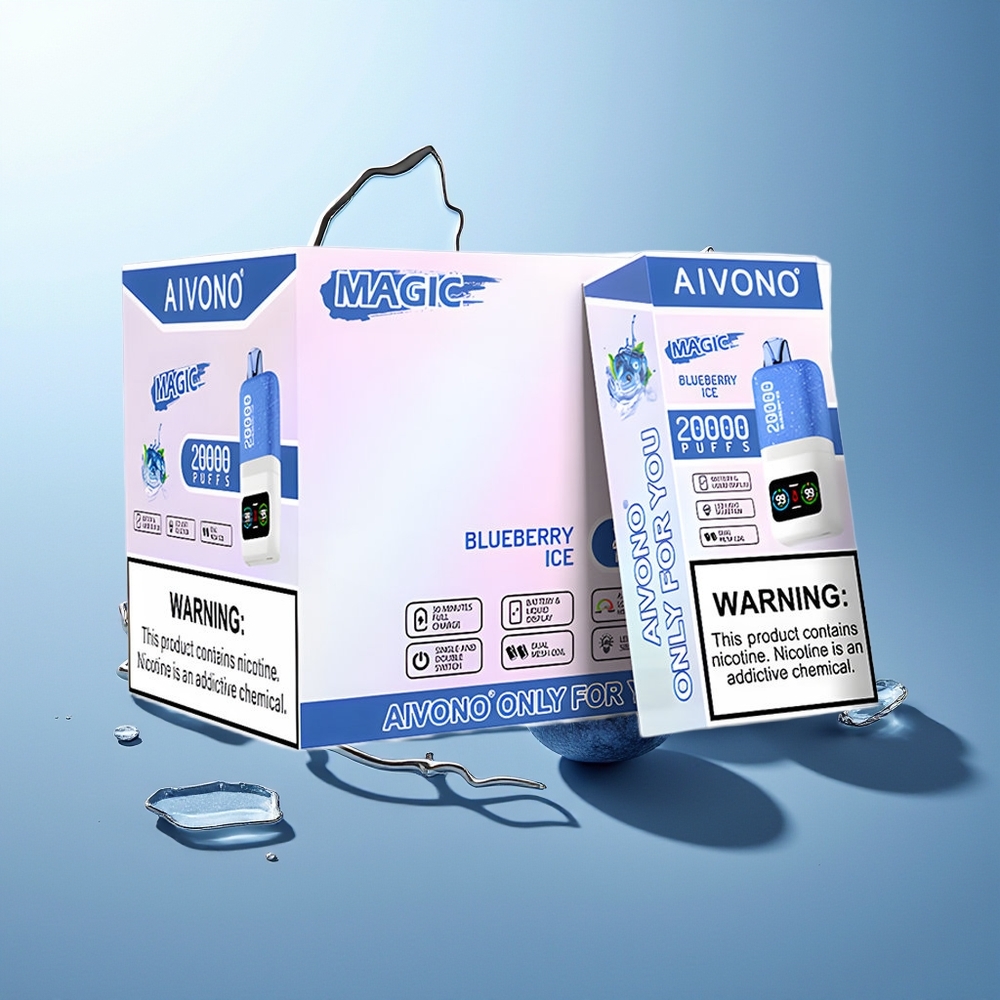 Aivono Aim Magic 20000 Pihljaji Borovnica Led Dispozabilni Vape Type-c Polnjenje