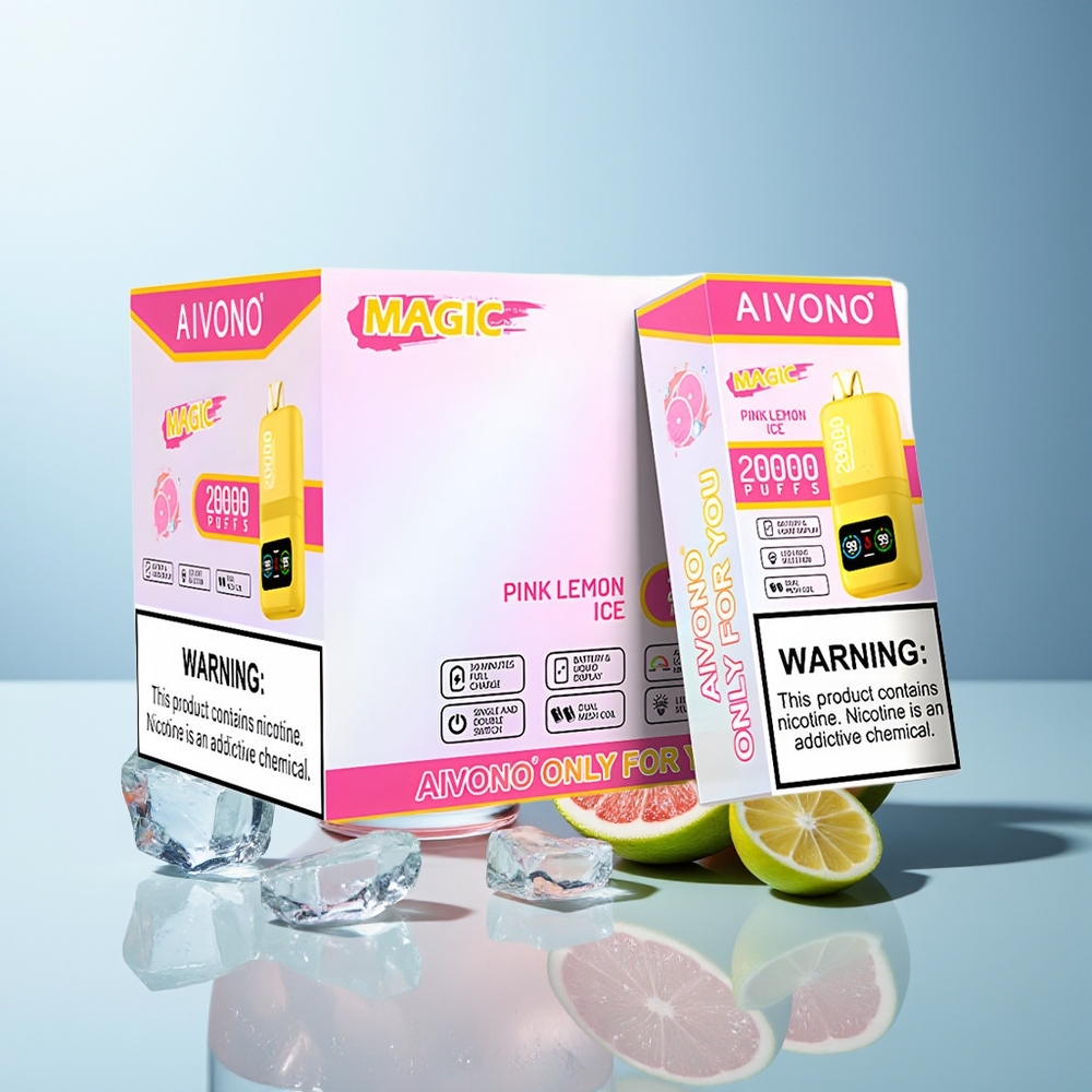 Aivono Aim Magic 20000 Puff Roza Limona Led Dispozabilni Vape