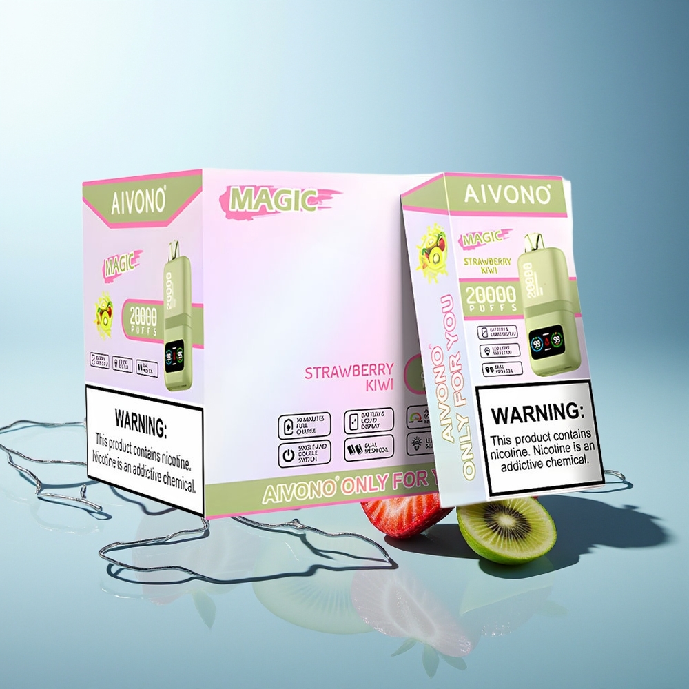 Aivono Aim Magic 20000 Puffov Jagoda Kivi Dual Mesh Coils