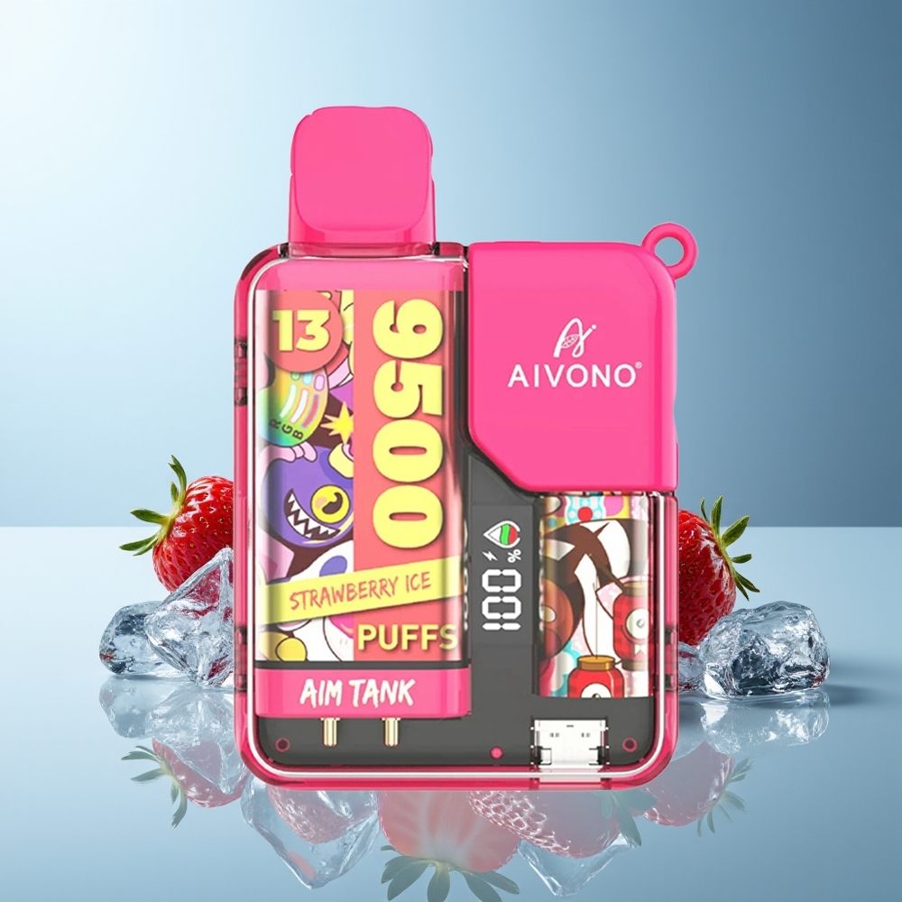 Aivono Aim Tank 9500 Pih Strawberry Led Drugi