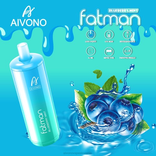 Aivono FATMAN 6800 borovničeva meta 4J4F22 - Aivono Vape Slovenia