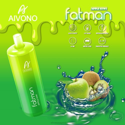 Aivono FATMAN 6800 jabolčni kivi 4J4F31 - Aivono Vape Price