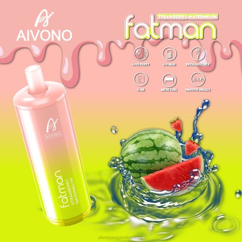 Aivono FATMAN 6800 jagodna lubenica 4J4F30 - Aivono Vape Review Slovenia