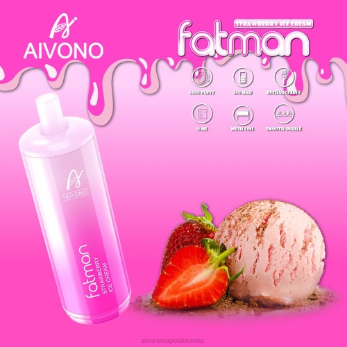 Aivono FATMAN 6800 jagodni sladoled 4J4F21 - Aivono Vape Price