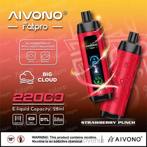 Aivono Fatpro 22000 jagodni punč 4J4F8 - Aivono Slovenia