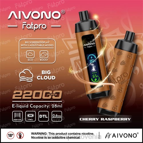 Aivono Fatpro 22000 češnja malina 4J4F4 - Aivono Vape Review
