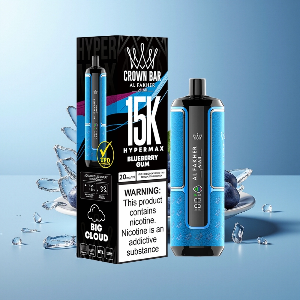 Al Fakher Crown Bar 15K Borovnica Žvečilna Gumi Compact