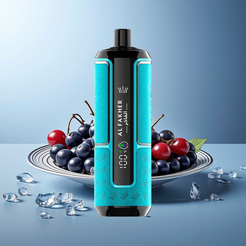 Al Fakher Crown Bar 15K Črni ribez Led Dispozabilni Vape Kit