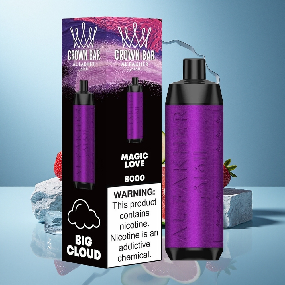 Al Fakher Crown Bar 8000 Crystal Puffi Čarobna Ljubezen Crystal